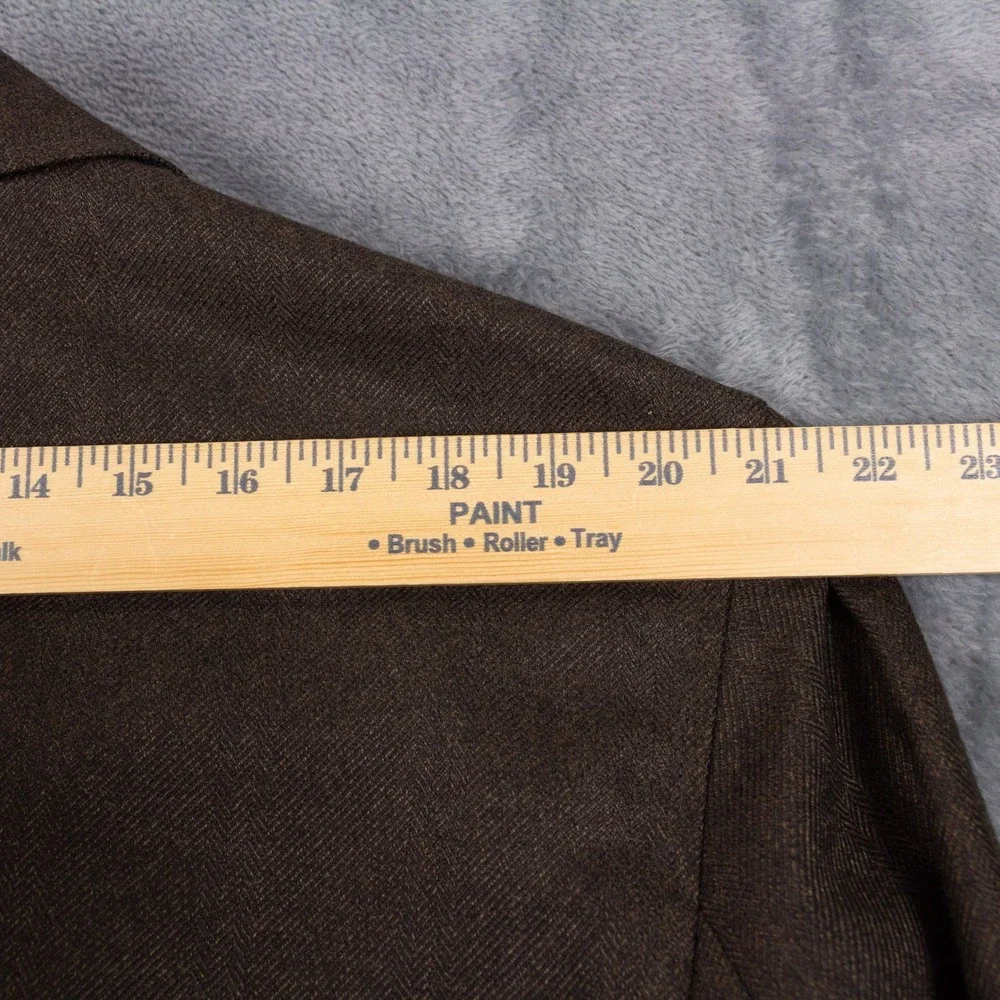 NWT Cremieux Blazer Mens XL Brown Off-Duty Sport Coat Herringbone Surgeon Cuff